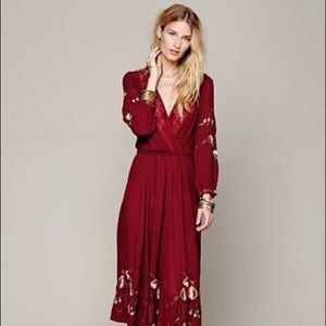 Free People Field Day Dress in “sweet 🍷”